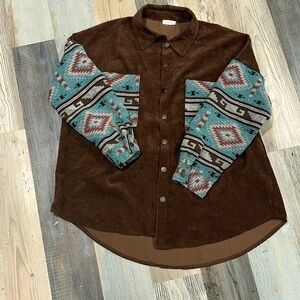 La miel Aztec corduroy jacket
